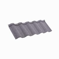 Tuile de toiture en métal revêtue de pierre, légère et recyclable, pour les projets de construction commerciale, vente en gros