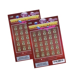 Tarjetas Rasca y Gana con Diseño de Impresión Digital Personalizado de Fábrica, Más Vendidas, con Datos Variables, Boletos de Lotería Ganadores - Product Image 2