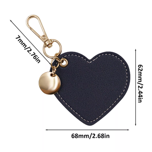 Porte-clés Cœur en Cuir PU Créatif et Adorable, Léger et Durable, Idéal pour <span class=keywords><strong>Voiture</strong></span> et Sac, Multi-Occasions - Meilleure Vente - Product Image 6