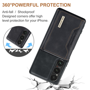 Pour <span class=keywords><strong>Sony</strong></span> Xperia 1 10 VI 6e génération Xperia1 Xperia10 <span class=keywords><strong>Xperia5</strong></span> 5 V 5e couverture DG. Étui portefeuille magnétique détachable MING M2 en cuir pour téléphone portable - Product Image 6