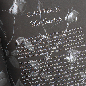 Libro de <span class=keywords><strong>Romance</strong></span> Oscuro con Páginas Negras, Tinta Blanca, Bordes Dorados, Tapa Dura, Papel Offset y Material de Cartón - Product Image 6