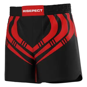 Pantaloncini da combattimento jiu jitsu con logo personalizzato nero pantaloncini corti da presa mma