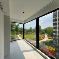 Ventana Corredera Horizontal de Aluminio Inteligente de Gran Visión y Antirrobo, Insonorizada, para Sala de Estar o Villa