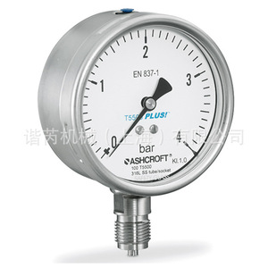 Manomètre Ashcroft T5500 0-4 Bar en acier inoxydable, manomètre de précision - Product Image 1