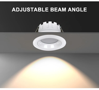 Encastré 110v 120v Dimmable Lampes pot lumière 4 ''6 pouces 9w 12w 5cct 3cct led panneau lumineux avec boîte de jonction en métal downlight