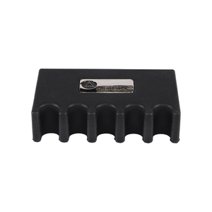 Accessori per <span class=keywords><strong>Biliardo</strong></span> Personalizzabili, Portastecche in Gomma Nera a 5 Fori, Resistente, per Giocatori di <span class=keywords><strong>Biliardo</strong></span> e Snooker - Product Image 1