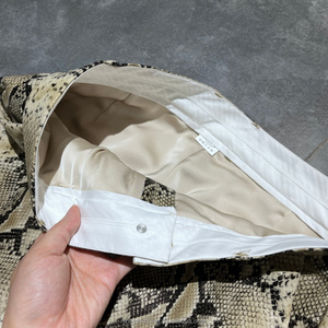 OEM Custom PU Vintage Snake Print <strong>Faux</strong> <strong>Leather</strong> Straight Leg Pants High Waist Punk Streetwear <strong>Trousers</strong> for <strong>Men</strong> - Product Image 4