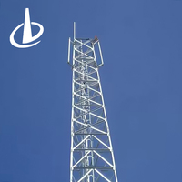 Tour de télécommunication en acier à trois pieds de haute qualité 20m 25m 30m 35m 45m 50m 55m 60m pour la communication télécom
