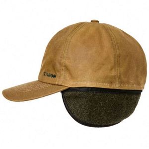 Casquette de baseball d'hiver isolée personnalisée en toile cirée durable avec cache-oreilles et cache-nuque rabattables, coupe-vent, imperméable, pour le sport et la pêche, unisexe - Product Image 6