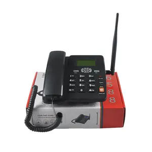 GSM sabit kablosuz telefon ile çift SIM kart/telefon numarası ekranı GSM tabanlı arazi telefonları