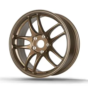 Horizon 2024 Hot Sale 18 Inch Alloy Wheels 18*10.5 PCD 5*100/114.3 Matte Bronze+ Machine Lip Alloy Aluminum Car Wheels