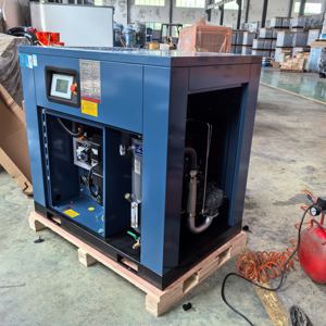 <span class=keywords><strong>Compresseur</strong></span> d'air <span class=keywords><strong>à</strong></span> faible bruit-<span class=keywords><strong>Compresseur</strong></span> <span class=keywords><strong>à</strong></span> vis <span class=keywords><strong>rotatif</strong></span> magnétique permanent VFD pour usine de palettes en bois, options silencieuses sans huile - Product Image 4