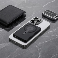 Batterie externe magnétique sans fil ultra-fine 5000mAh 10000mAh, chargeur rapide PD20W, mini batterie externe portable avec aimant puissant