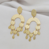 Boucles d'oreilles pendantes tendance et mignonnes en argent sterling 925 plaqué or 18 carats pour femmes et filles, design unique