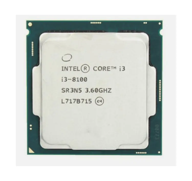 Core i3 8th generation I3-8100 3.6GHz quad 64GB for desktop computer cpu