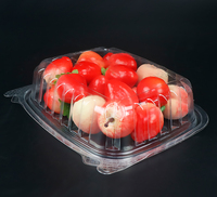 Récipient à emporter Boîte à nourriture Récipients à nourriture en plastique avec couvercles 16Oz Couvercle à charnière Récipient alimentaire empilable pour animaux de compagnie