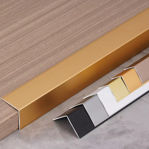 Esquinas doradas Ángulo de 90 grados Esquina Perfil de aluminio Azulejo de aluminio Letra L Tira de bordes - Product Image 6