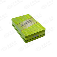 Boîte en étain rectangulaire de haute qualité pour la vente en gros, emballage pour gâteaux de lune, boîte en étain pour cadeaux, gâteaux de lune, biscuits