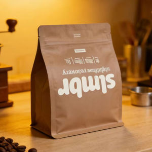 Échantillon gratuit de sacs d'emballage en plastique à fond plat, imprimés sur mesure, de qualité alimentaire, avec fermeture éclair, pour aliments, flocons d'avoine, poudre de cacao. - Product Image 2