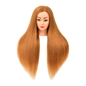 Cabeza de Maniquí con 80% de Cabello Real, en Oferta, para Peluquería Profesional, Cabeza de Muñeca para Entrenamiento de Cosmetología - Product Image 3