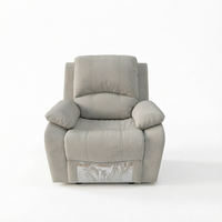 Canapé inclinable manuel 3 places pour home cinéma, avec deux porte-gobelets intégrés, design minimaliste en métal, pour salon et chambre
