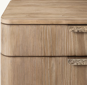 Mesita de noche moderna de madera maciza de roble, nuevo diseño, muebles de dormitorio cerrados CIRO - Product Image 5