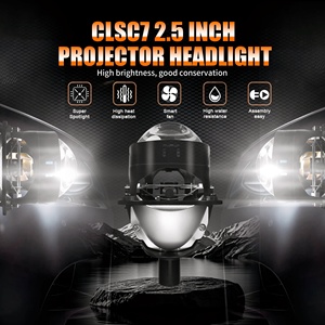 Chenlang Super Bright 100W 2.5 Inches LED Lens Headlight High Low Beam Projector Bi LED Retrofit Kit Projector Headlights <strong>H4</strong> - Product Image 2