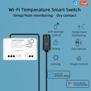 Capteur intelligent WiFi de température et d'humidité TY-TDQ-1CH-220v-T avec contrôle via l'application Tuya pour maison connectée, compatible 7-32V et 85-250V - Product Image 3