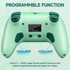 وحدة تحكم ألعاب لاسلكية متوافقة مع الكمبيوتر وستيم مع استشعار حركة سداسي المحاور ومحركات اهتزاز مزدوجة مصنوعة من مادة البي في سي بتصميم كرتوني - Product Image 2