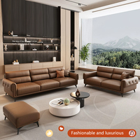 Ensemble de canapés modulaires en cuir PU pour salon et chambre à coucher, design moderne, avec éponge haute densité