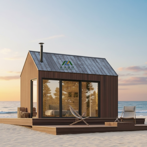 Cabane en bois préfabriquée contemporaine, écologique, durable, imperméable, personnalisée, pour hôtel - Product Image 1