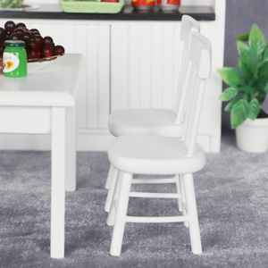 Mini maison de poupée en <span class=keywords><strong>bois</strong></span> bricolage décoration table salon canapé tabouret <span class=keywords><strong>chaise</strong></span> berçante 1:12 meubles de maison de poupée - Product Image 3