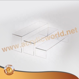 Support de présentation de parfum en acrylique transparent personnalisé, présentoir de comptoir à 2 niveaux pour la vente au détail de parfums et de cosmétiques - Product Image 2