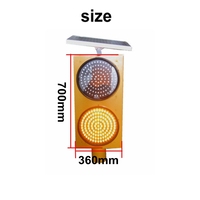 Clignotant solaire double haute intensité en métal, autonomie de 50 000 h pour avertissement de danger et éclairage de sécurité routière, portable