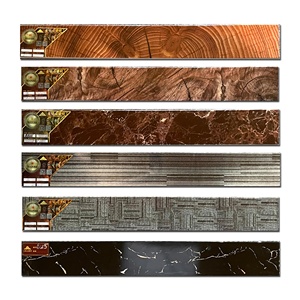 <span class=keywords><strong>Azulejos</strong></span> de Piso para Bordes, Decoración de Esquinas de Pared, Brillantes y Esmaltados, en Negro, Dorado y Plateado, para Zócalos - Product Image 3