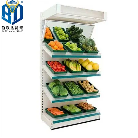 vegetable fruit display rack stand for store
