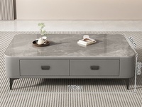 Meuble TV moderne en bois avec pieds en acier, table de rangement, table basse pour salon, mobilier de maison