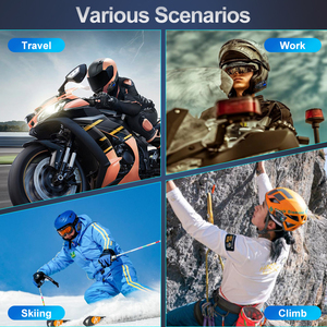 Y5X 1000 MAH largo trabajo motocicleta casco inalámbrico auriculares 18H 4 personas grupo intercomunicador 1km música compartir auriculares para casco - Product Image 2