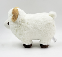 Jouet en peluche de chèvre blanche mignon en peluche mouton émulation animal de ferme petite taille jouet pas cher