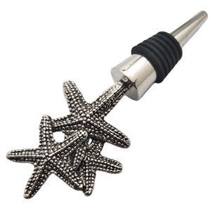 Exquisito tapón de botella de vino de estrella de mar de aleación de zinc-regalo perfecto para los amantes del vino - Product Image 4