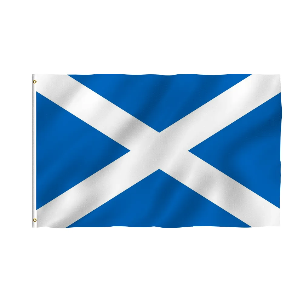 Flagnshow 3x5ft % 100% polyester Alba İskoçya bayrağı