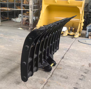 Rastrillo para raíces de excavadora de servicio pesado Global Supply Rsbm para cucharón de limpieza de terrenos Cat308 de 8 toneladas - Product Image 2