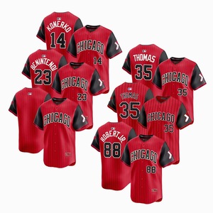 Maillot de baseball unisexe <span class=keywords><strong>Chicago</strong></span> White City Connect avec logo brodé et cousu T-shirt de baseball - Product Image 1