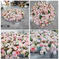Décoration de mariage de luxe, arche circulaire de 2 mètres, arche florale blanche, couronne florale géante pour la décoration de la scène de mariage