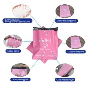 Bolsas de Envío de Correo de Plástico LDPE con Impresión en Cobre a Todo Color Rojo, Bolsas de Envío para Embalaje - Product Image 4