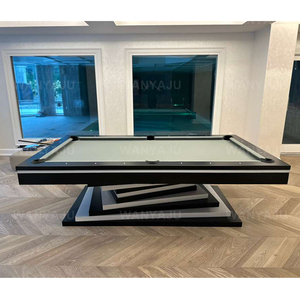 Villa de interior más popular, mesa de <span class=keywords><strong>billar</strong></span> de estilo moderno, cama de pizarra de alta calidad, mesa de <span class=keywords><strong>billar</strong></span> de comedor de lujo, tapa de <span class=keywords><strong>ping</strong></span> <span class=keywords><strong>pong</strong></span> - Product Image 1