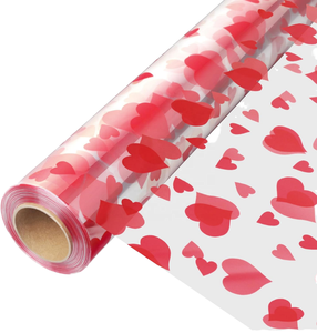 Rotolo di Pellicola OPP Trasparente per Alimenti, Morbida, Resistente all'Umidità, Superficie Liscia, Stampata in Intaglio per Confezioni di Fiori e Regali - Product Image 2