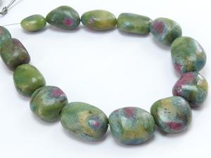 ลูกปัดหินฟุชไซต์สีชมพูขัดเงาขนาด 8 นิ้ว 13-20 มม. คริสตัลธรรมชาติสำหรับทำเครื่องประดับ รับรองโดยบุคคลที่สาม มีรูเจาะ - Product Image 5