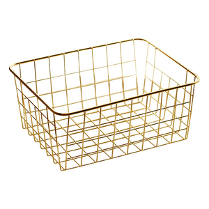 En gros fer d'art en métal <span class=keywords><strong>de</strong></span> grillage <span class=keywords><strong>de</strong></span> stockage <span class=keywords><strong>panier</strong></span> multifonctionnel décoratif nordique style cuisine <span class=keywords><strong>salle</strong></span> <span class=keywords><strong>de</strong></span> <span class=keywords><strong>bain</strong></span> maison fruits secs <span class=keywords><strong>panier</strong></span> - Product Image 2