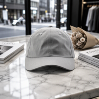 Casquette de baseball unisexe non structurée en nylon Oxford Dobby noir à 6 panneaux de haute qualité, broderie sportive faite à la main motif léopard et fruits
